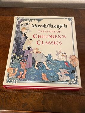 Disney Children's Classics Hardcover Book - White with Blue and Pink Accents